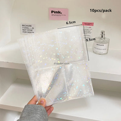 MINKYS 10PCS/Pack Butterfly Little Puppy Kpop Photocard A5 Binder Sleeves Idol Photo Card Holder Photocards Album Storage Bag