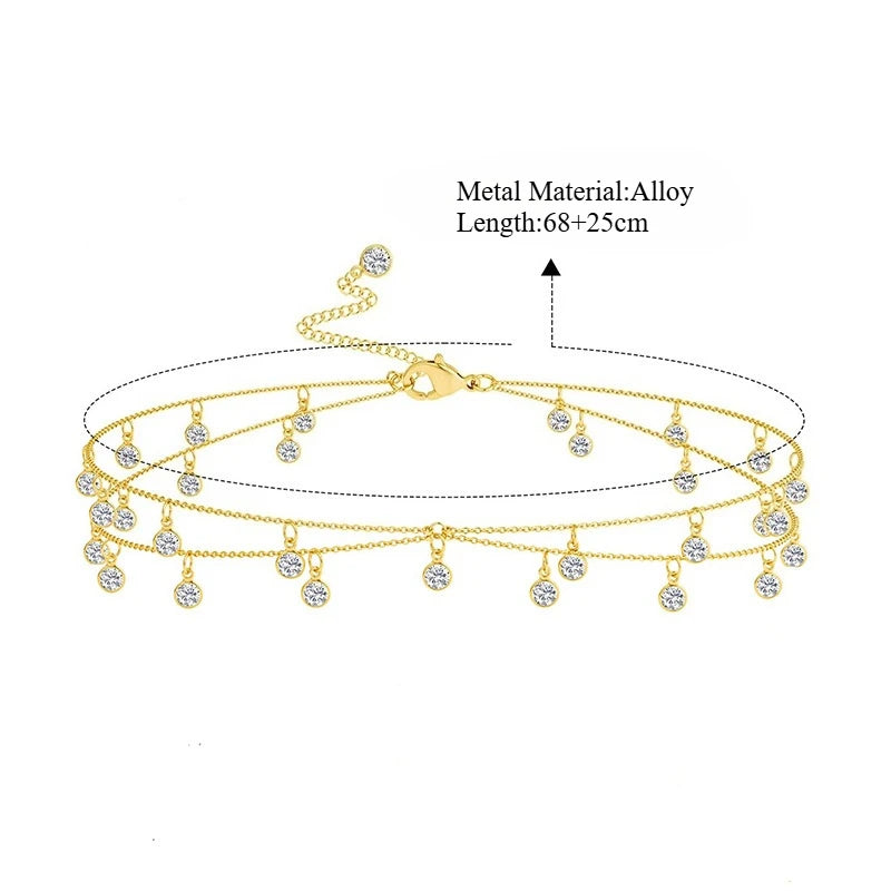Loe| New Trendy Waist Belly Chain for Women Summer Beach Sexy Simple Body Chain Vacation Jewelry Accessories Punk