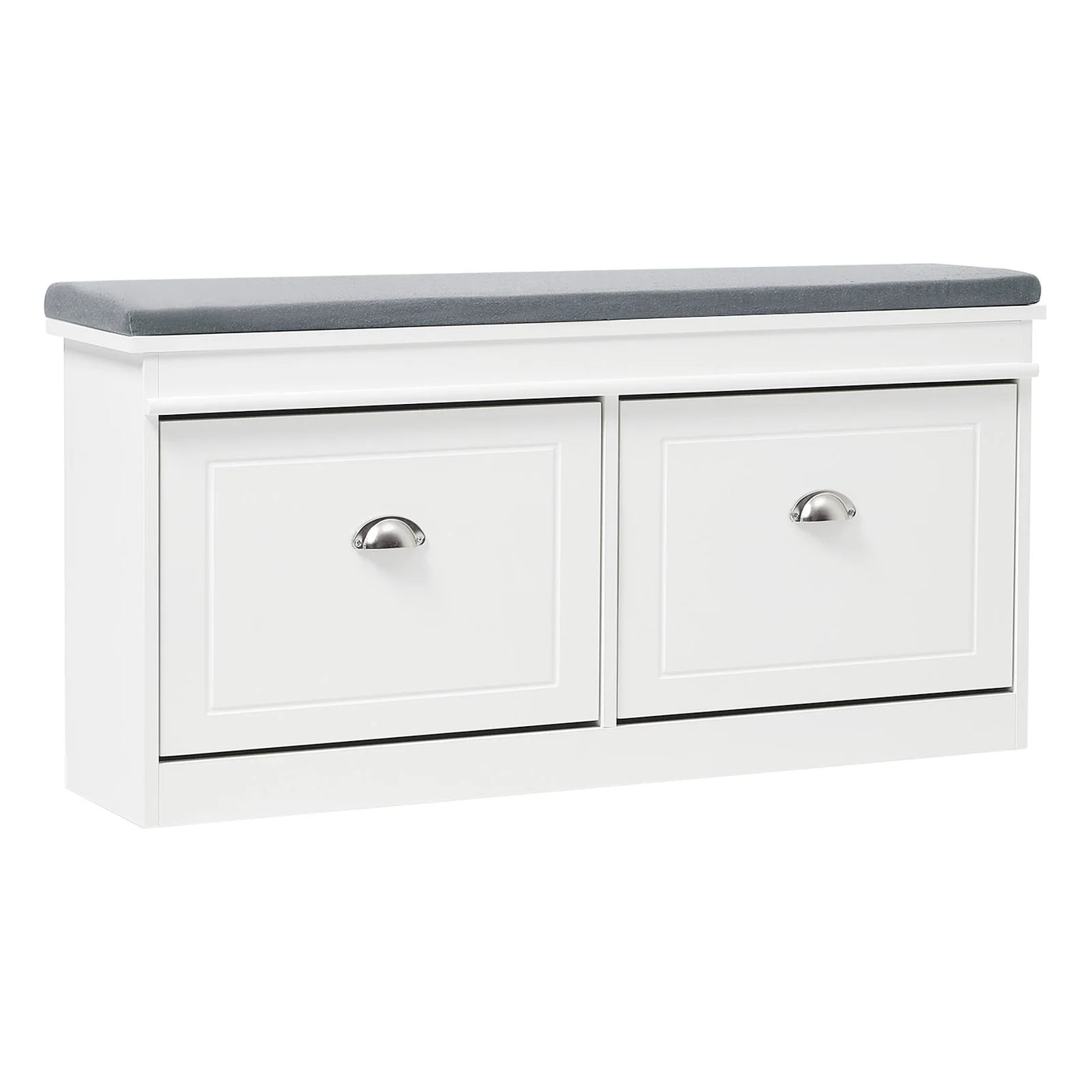【Breeins】Flip Down Shoe Bench Cabinet, Shoes Rack Storage Organizer Shelf Home Decoration For Entryway