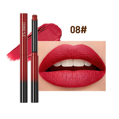 New Velvet Matte Lipstick Long Lasting Waterproof Lipstick Non-Stick Cup Lip Stain Tint Cosmetics Lip Pencil Liner Makeup