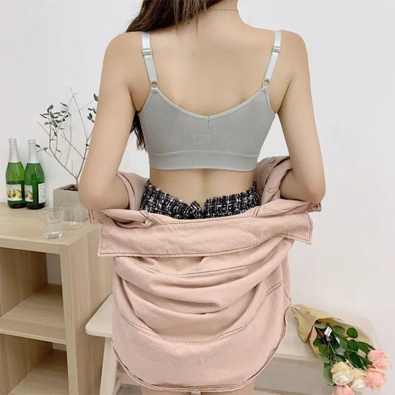 Women Seamless Bra Beautiful Back Sport Underwear Elastic Fitness Crop Top Yoga Vest Breathable Athletic BrassiereCasul Wear