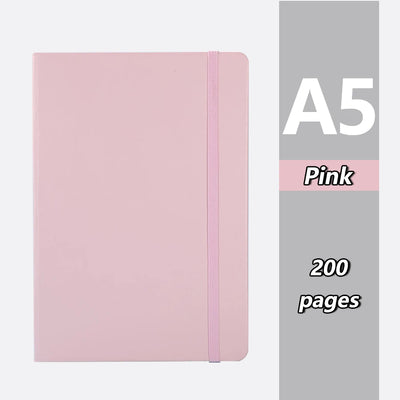 Popular A5 bound notebook, 200 pages, school supplies, agenda, suitable for offices, universities, couples, is the best gift