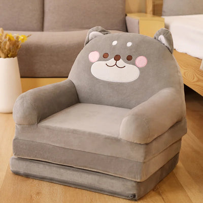 Children Sofa Cute Cartoon Lazy Folding Small Sofa Bed Girl Princess Baby Toddler Dual-purpose Small Child Seat