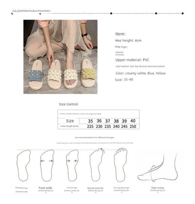 Thick Sole Fairy Style Seaside Vacation Beach Sandals