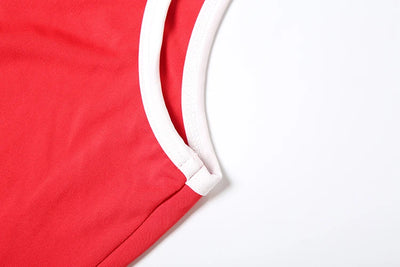 Weird Puss Casual Simple Women 2 Piece Set Tracksuit Skinny Tank Tops+Irregular Hem Skirts Matching Stretch Streetwear Outfits