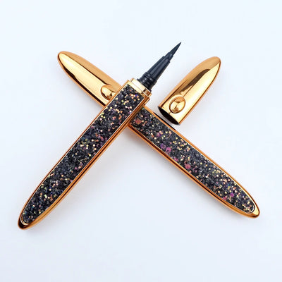 2 in 1 Lash Glue & Eyeliner Waterproof Long Lasting self adhesive Glue False Eyelashes Black Liquid Eyeliner Glue Pen