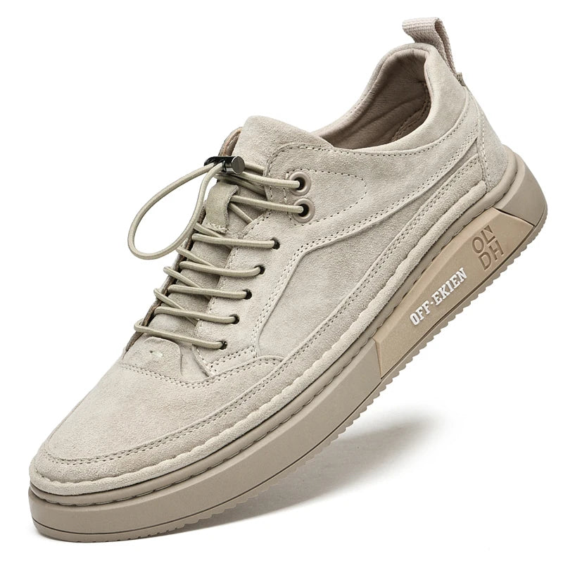 Italian Genuine Leather Casual Shoes White Oxford shoes Mens Sneakers Outdoor Walking Shoes Men's Business casual leather shoes