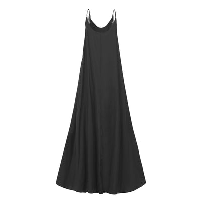 ZANZEA 2024 Summer Holiday Beach Sundress Women Sleeveless Dress Big Swing Vestidos Casual Sexy Bohemian Solid Color Robe Femme