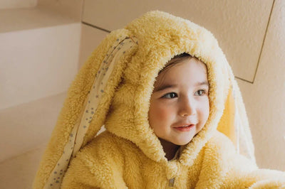 Winter Winter  Baby Romper Boys Girls Zipper Newborn Jumpsuit Cute Hooded Rabbit Pajamas Baby Girl Clothes 1-2 Years