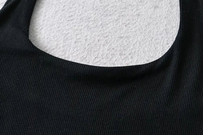 Sexy Women Crop Top 2023 Summer Double Halter Tops Sleeveless Tanks