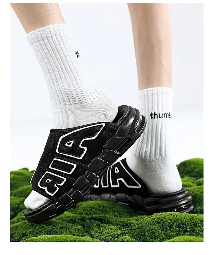 Slippers for Men Flip Flops Air Cushion Design Slide Man Summer New Soft Non-slip Men's Sports Chanclas Hombre Slippers Men