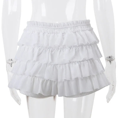 Hot Sale Women's Dress Sets for 2024 Autumn featuring Sexy V-Neck Knitted Cardigan and Sweet Lotus Leaf Hem Shorts