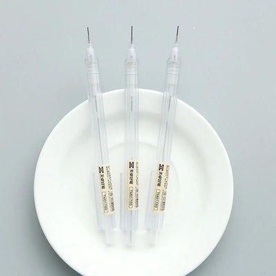 Mixed Loading 0.5&0.7mm Mechanical Pencil White Simple Automatic Pen for Students School Supplies Office Accessories Stationery