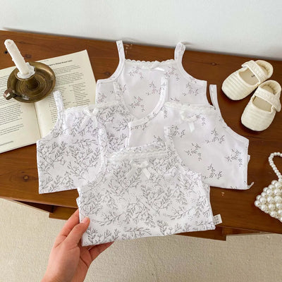 0-2 Years Old Baby Girls Jumpsuit Summer Thin Infant Romper Cotton Floral Prints Baby Sling Clothes