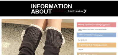 Women's Lolita Autumn Japanese-Style Wool Button Socks