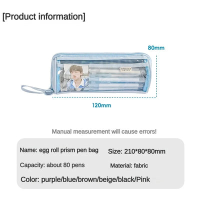 Transparent Pencil Case Creative Simple and Multifunctional Primary and Secondary School Student Stationery Pencil Case