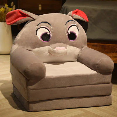 Children Sofa Cute Cartoon Lazy Folding Small Sofa Bed Girl Princess Baby Toddler Dual-purpose Small Child Seat