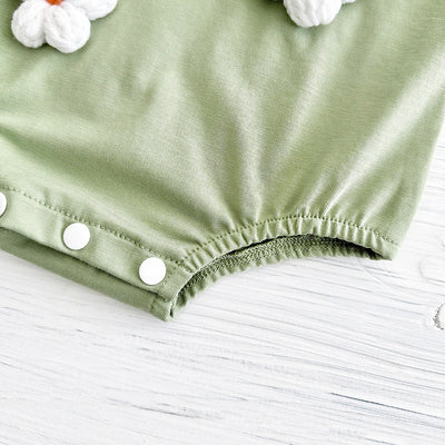 New Summer Infant Short Sleeve Romper Baby Triangle Bodysuit Clothes Baby Girl Jumpsuit Love Cloud Pattern Cartoon Boy 0-18M