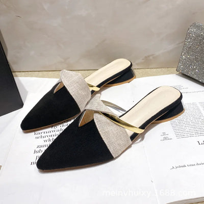 Brand Elegant Heels Summer Women's Shoes Woman Sandals Leisure Slippers Comfortable Open Toe Slip-On Slides