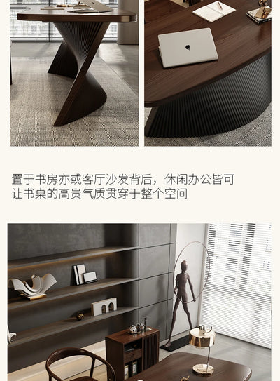 Asthetic Manager Executive Desk Modern Luxury Designer Workstation Office Table Conference Black Mesa De Escritorio Home Office