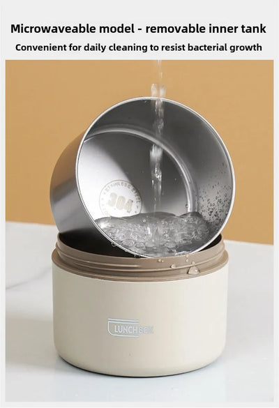 Microwavable Portable Insulated Food Container Lunch Box Stainless Steel Bento Box Insulated Leakproof Thermal Lunch Bag Set