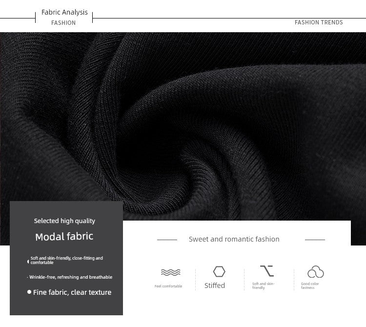 Women's Modal Black Summer Dress