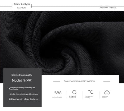 Women's Modal Black Summer Dress