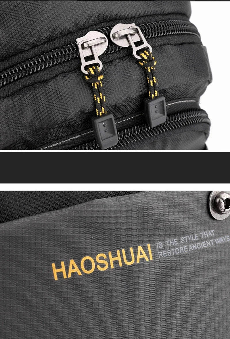 Men Nylon Small Backpack Rucksack  Multi-Functional Casual Travel Male Messenger Cross Body Chest Bags Knapsack Daypack