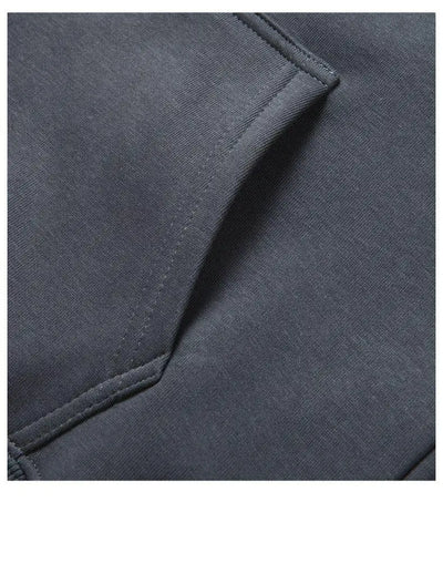 Blue Hoodies Women Sweatshirt Spring Autumn Zipper Coat Pocket Hooded New Loose Solid Color Jacket Trend Handsome Men Tops