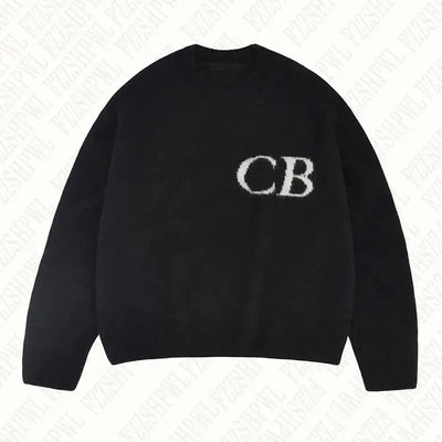 Y2k Men's Knitted Sweater Aesthetic Harajuku Letter Graphic Hip Hop Gothic Pullover Grunge Casual High Street Punk Streetwear