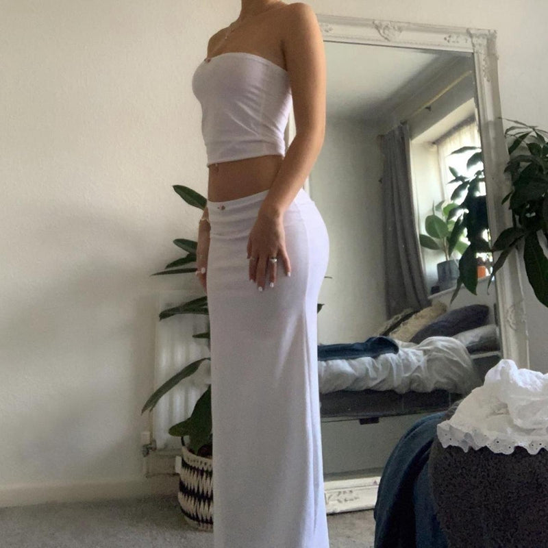 2 Piece Long Skirt Set