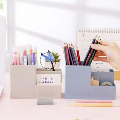 Desktop Pen Holder Organizer Multi-functional Stationery Container Storage Cosmetics Makeup Tools Rack School office Utensils