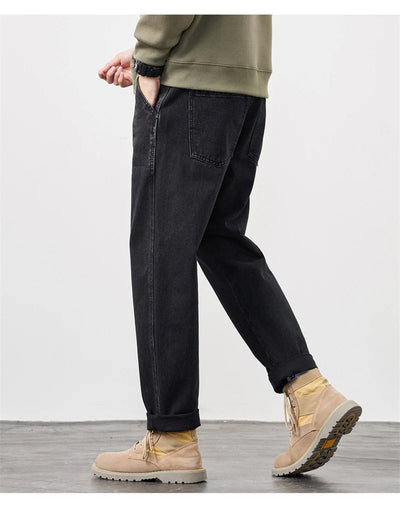 Men's Jeans Baggy Pants Loose Fit Harem Pants For Men Clothing Streetwear Fashion Pockets Patchwork Large Trousers Oversized 42