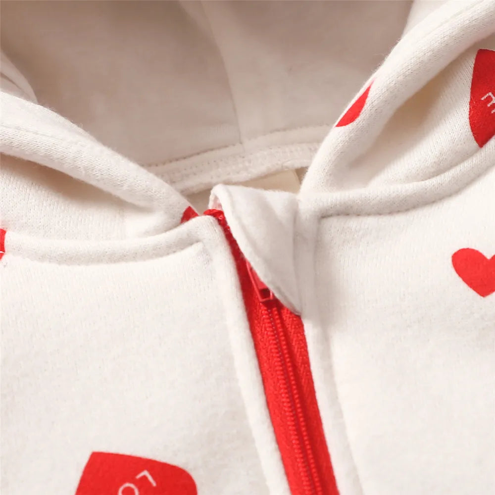 Prowow Cartoon Fox Baby Winter Clothes Romper Jumpsuit For Newborns Zipper Cute Ears Hooded Thicken Infant Overalls For Children