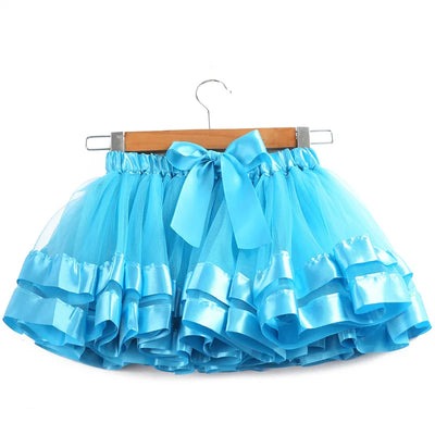 Baby Tutu Skirt Infant Girls Colorful Rainbow Tulle Skirt Princess Mini Dress Children Clothing Pettiskirt Toddler Cloth