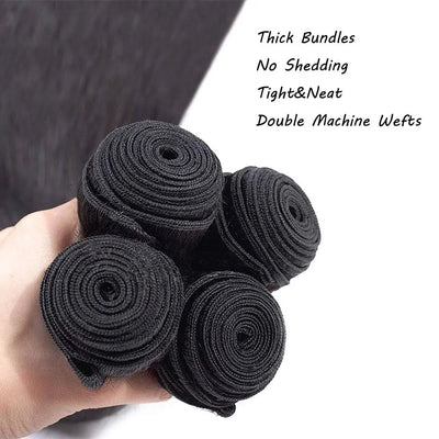 40 inches Straight Human Hair Bundles Brazilian Weaving Virgin Remy Human Hair Extensions 1/3/4 Pcs Raw Human Hair Bundles