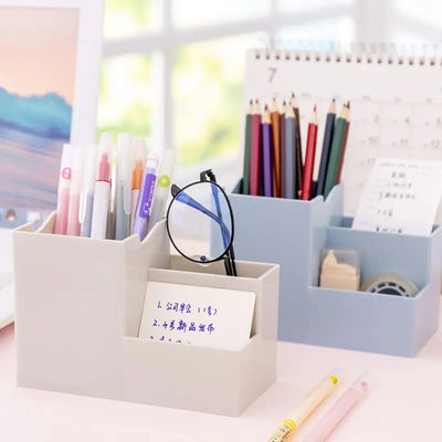 Desktop Pen Holder Organizer Multi-functional Stationery Container Storage Cosmetics Makeup Tools Rack School office Utensils