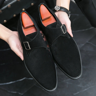 2024 New High Quality Handmade Oxford Dress Shoes Footwear Wedding Formal Italian Shoes Hot Social Office Pointed Suede Loafers