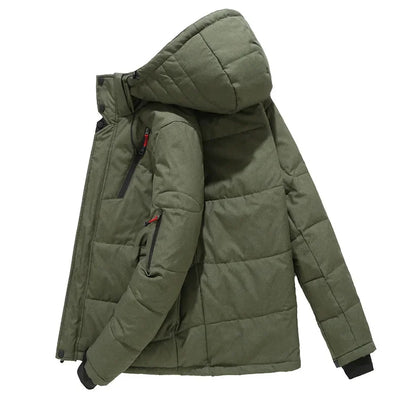 Men's Winter Parkas Hood Thick Warm Waterproof Jackets New Top Male Winter Jacket White Duck Down Parka Casual Goose Feather