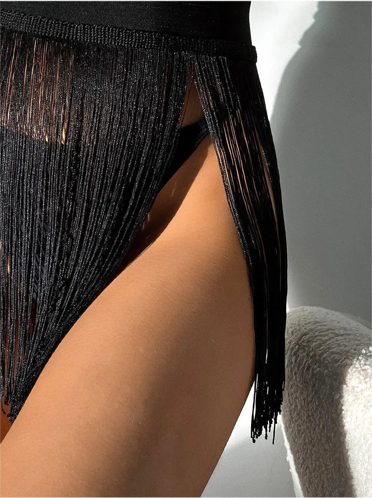 New Sexy Fringe Mini Skirt Beach Vacation Bikini Cover Up Swimwear