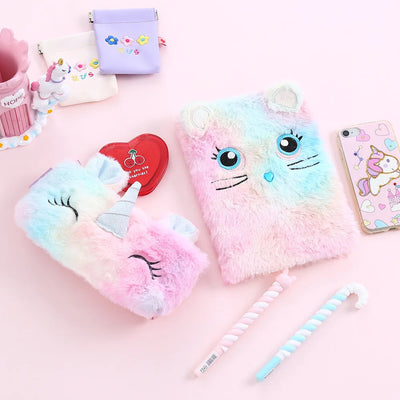 Plush Unicorn Cute Pencil Case Licorne Kawaii Girls Estuche Para Lpices for Trousse Astuccio Canvas Scolaire School Cartuchera