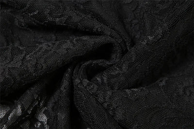 Y2K Goth Dark Irregular Hem Lace Patchwork Mid Skirts Women Streetwear Fairy Slim Pleat A-line Skirt Mall Goth Fashion Bottoms
