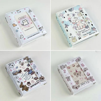 Kpop Photocard Binder Photo Card Holder 3 Inch Card Sleeves Idol ID Cards Collector Kawaii 32pcs card Capacity