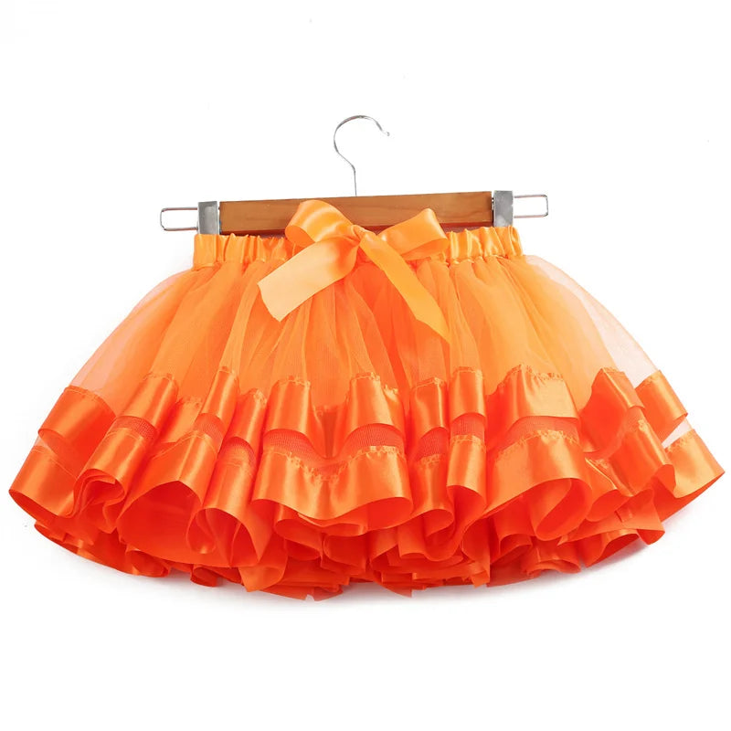 Baby Tutu Skirt Infant Girls Colorful Rainbow Tulle Skirt Princess Mini Dress Children Clothing Pettiskirt Toddler Cloth
