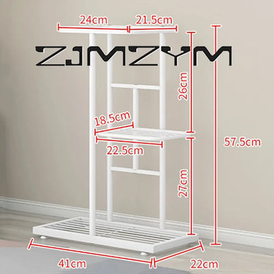 Multifuctional Plant Flower Stand Pots Tray Plant Shelves Planter Display Rack Storage Holder Shelf Home Balcony Garden Decor