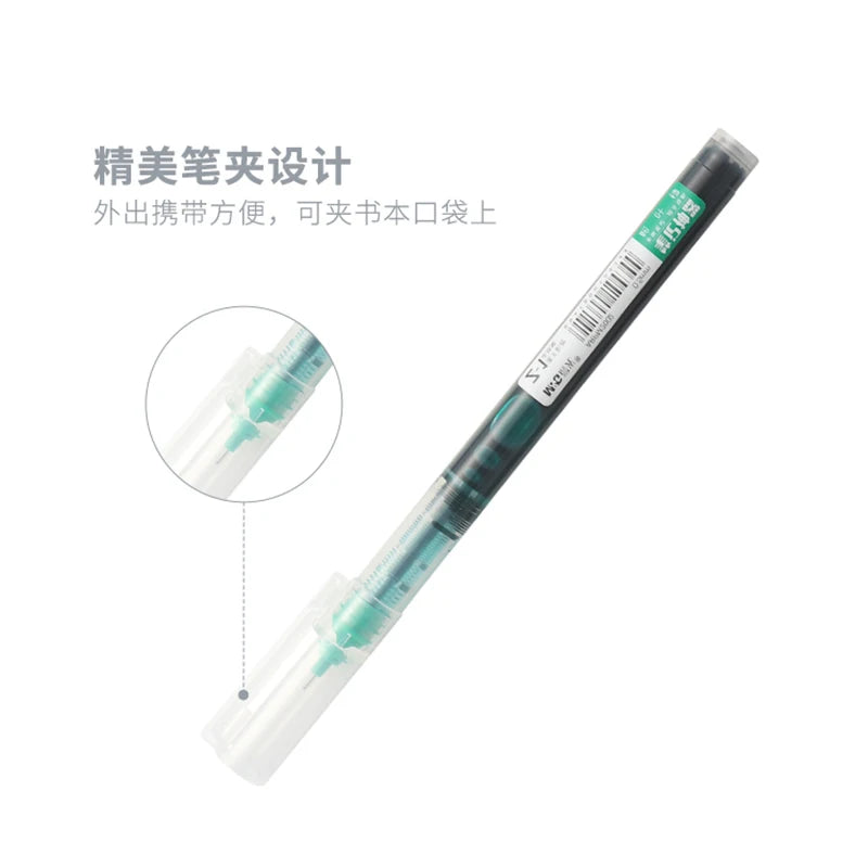 6pcs Color Gel Pen 0.5mm Black Glacier Blue Orange Purple Blue Green Pink Red Quick-drying Ink DIY Aesthetic Stationery supplies