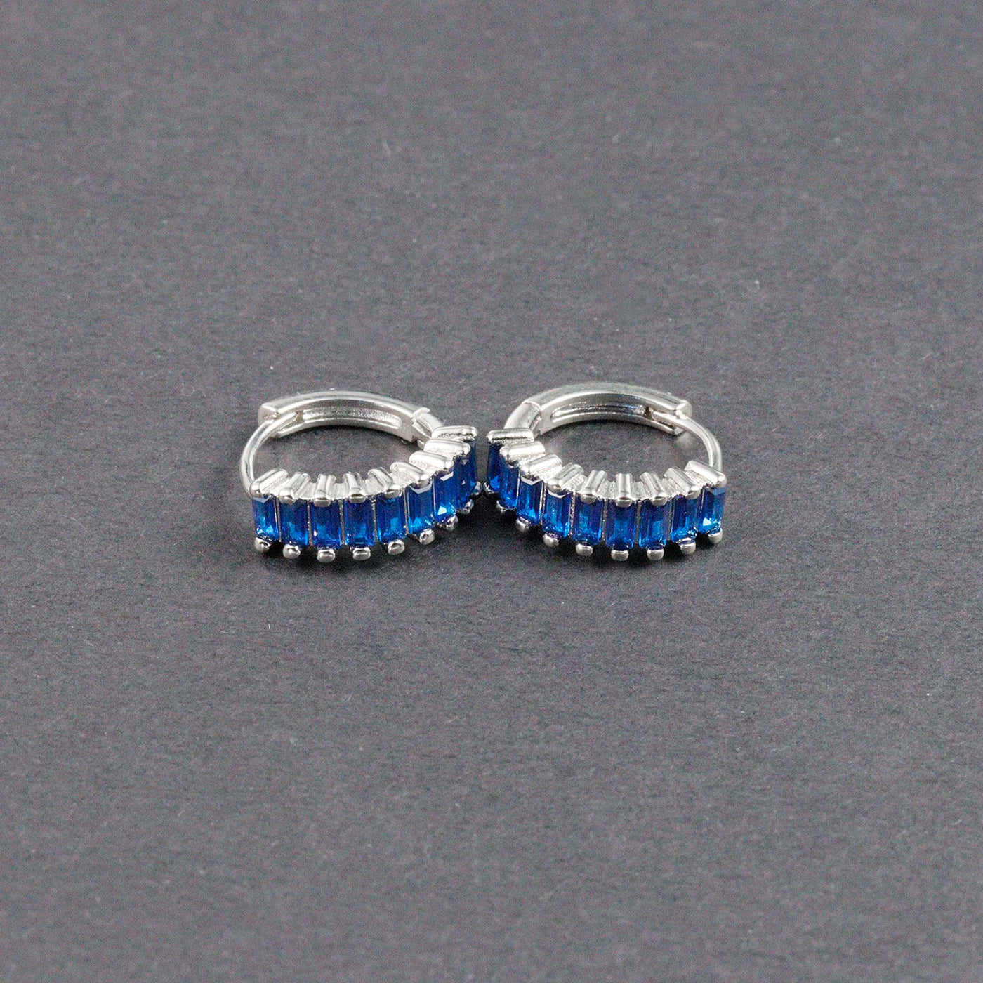 Fashion Multicolor Zircon Crystal Small Hoop Earrings Women Stainless Steel Flower Square Cartilage Earring Piercing Jewelry