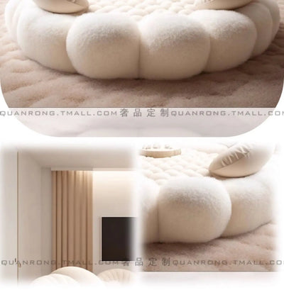 Round Aesthetics Soft Bed Frame European Full Master Bedroom Hotel Create Bed King Size Fashionable Modern Cama Casal Furniture