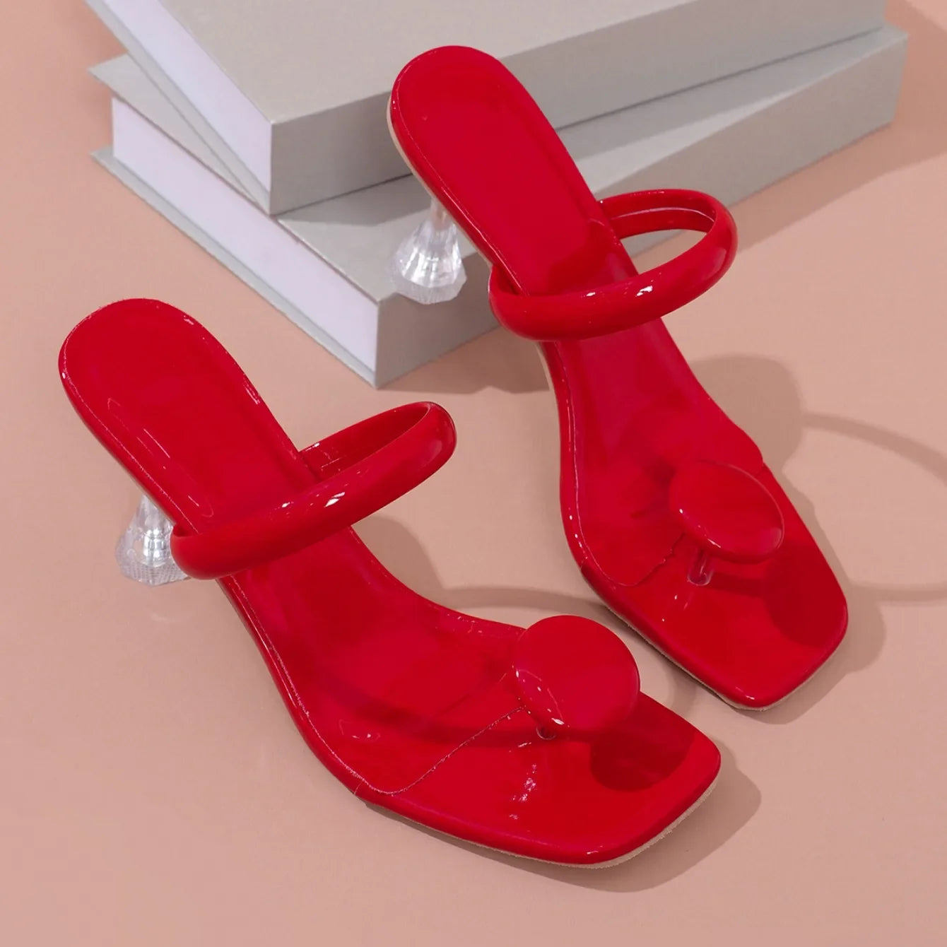 Women Slippers Outdoor Luxury Party Shoes Women 2025 New Summer High Heels Sandals Designer Slippers High Heels Slides Women