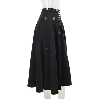 Wholesale New American Retro Irregular Skirt Hot Girl Sexy Punk Black Clothing Dark Style Women Summer Autumn Fashion Streetwear